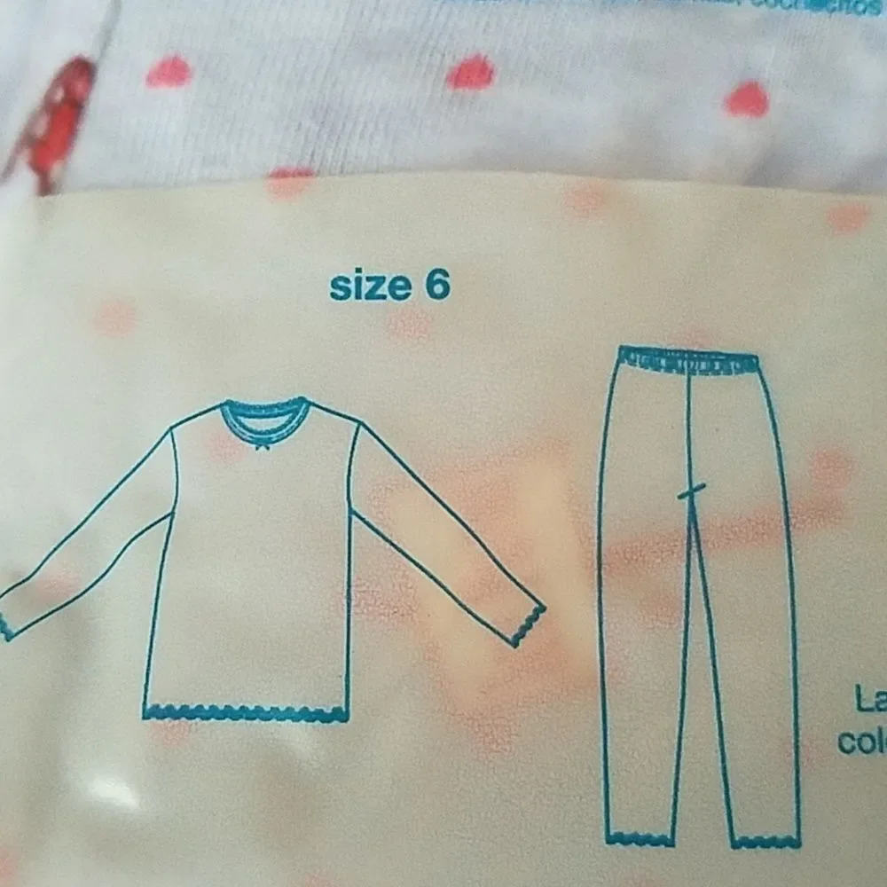 The Children's Place Polar Bear Pajamas Size 6 Pale Blue Pink Girls 2-Piece Set